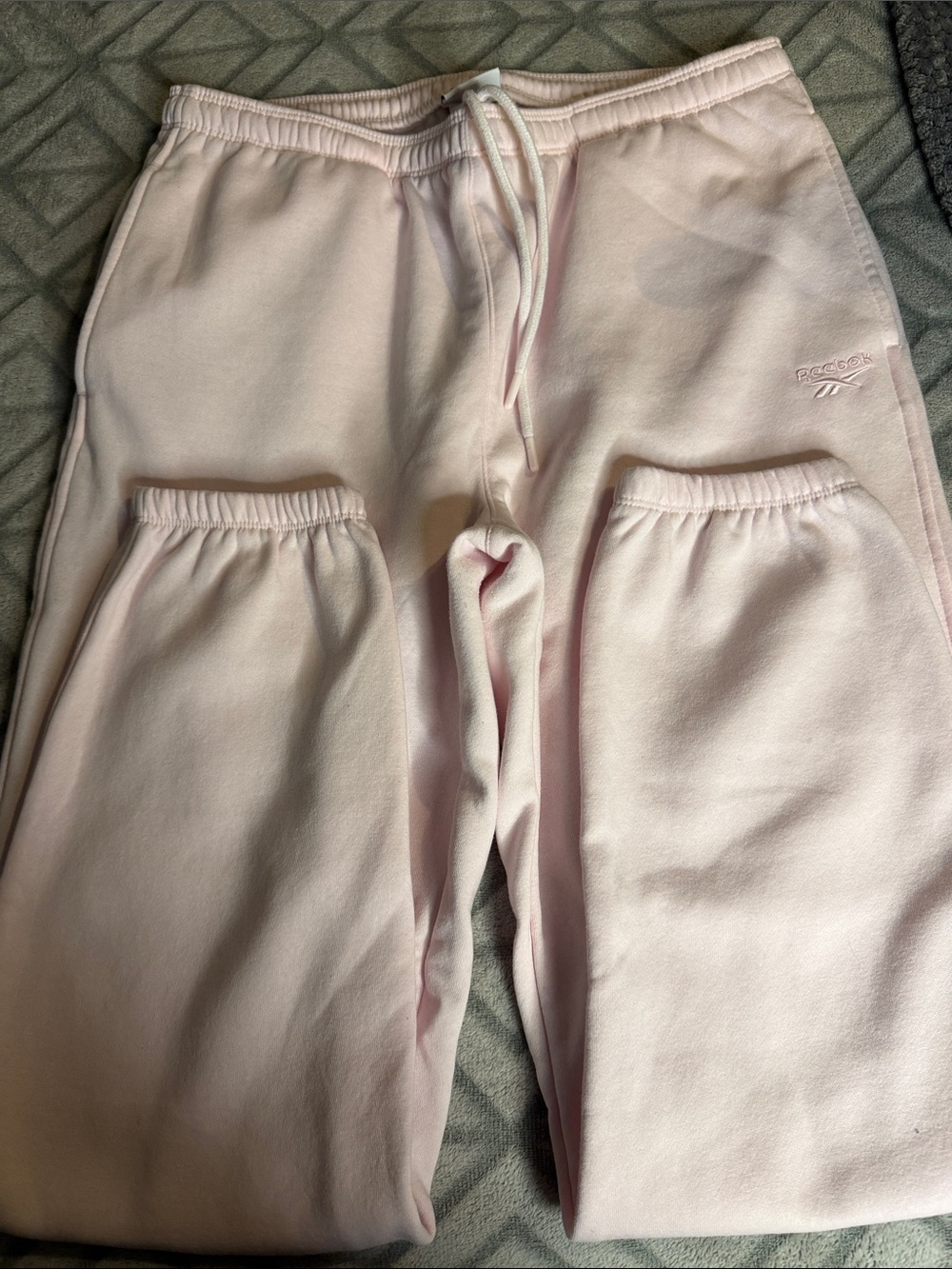 Reebok women Pink Fleece Joggers